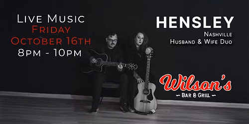 Live Music with Hensley (Acoustic Duo)
