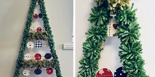 Crafternoon Tea \ud83e\uded6 Pom Pom Tree on wooden frame 