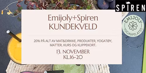 Emijoly+Spiren KUNDEKVELD 20% P\u00c5 ALT