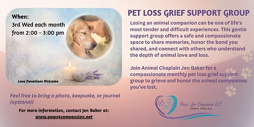Pet Loss Grief Support Group