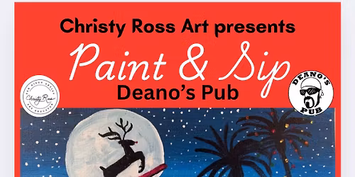 Christmas Paint & Sip at Deano's Pub 12\/8\/25