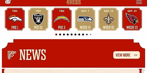 San Francisco 49ers vs. Carolina Panthers