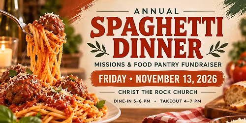 \ud83c\udf5d Annual Spaghetti Dinner Fundraiser