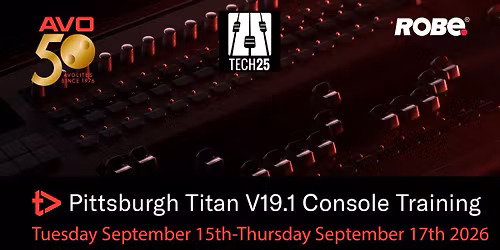 Avolites Titan V18 Console Training