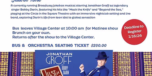 Bus Trip to Broadway~ Jonathan Groff