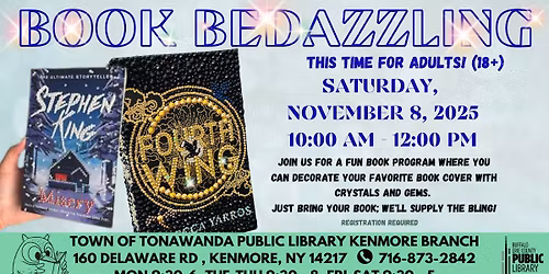 Book Bedazzling for Adults 18 and up