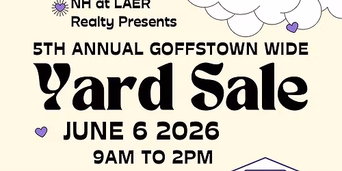 5th Annual Goffstown Town-Wide Yard Sale