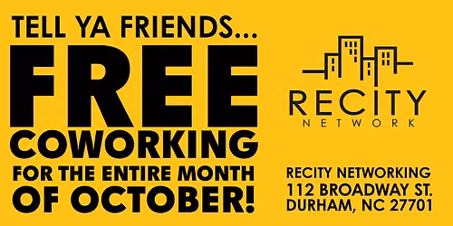 Free Month of Coworking at ReCity