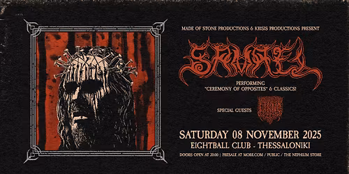 Samael (CH) live in Thessaloniki | Performing "Ceremony of Opposites" & Classics
