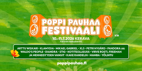 Keravan Poppi Pauhaa -festivaali 10.-11.7.2026