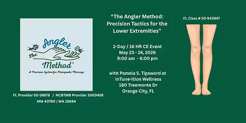 "The Angler Method: Precision Angling Tactics for the Lower Extremities" 2-Day Class