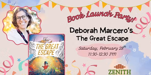 Book Launch: Deborah Marcero for The Great Escape