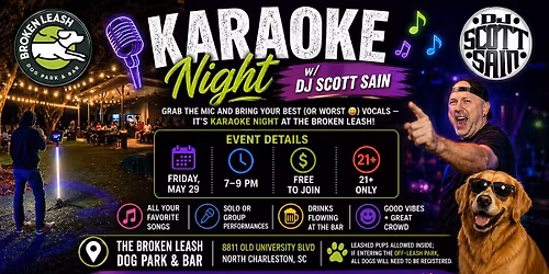 \ud83c\udfa4 Karaoke Night w\/ DJ Scott Sain \ud83c\udfa4