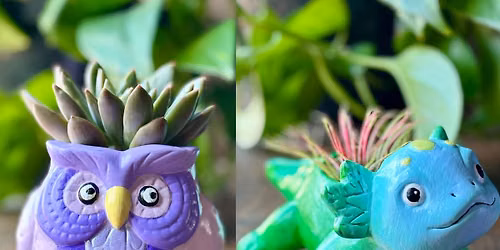 Kids Event: Owl & Axolotl Planters - Freight Yard 8\/23