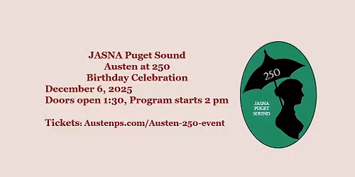 Austen at 250 - JASNA Puget Sound Celebration
