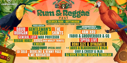 Rum &amp; Reggae Fest 2026 | Colwick Park, Nottingham