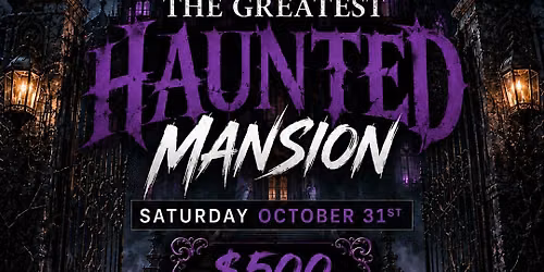 The Greatest Haunted Mansion at The Greatest Bar