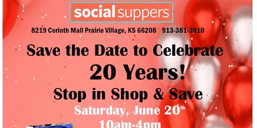 Social Suppers Celebrates 20 Years!