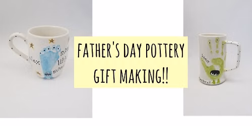 father's day pottery gift making at tin bucket!