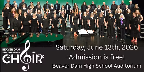 Beaver Dam Area Community Choir Concert