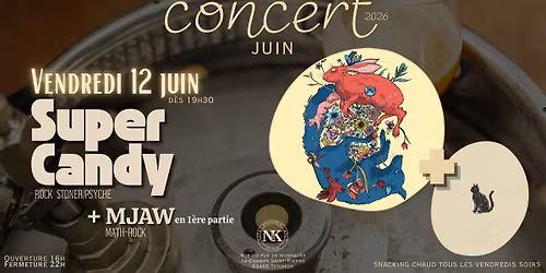 BRASSERIE NK - Super Candy + Mjaw en concert