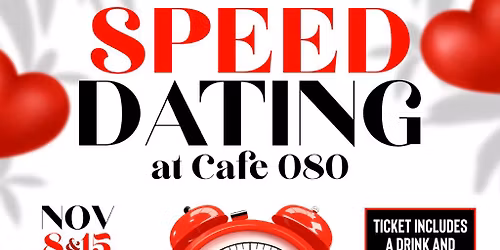 \ud83e\udd70 SPEED DATING @ CAFE 080 | Ages 25-40 