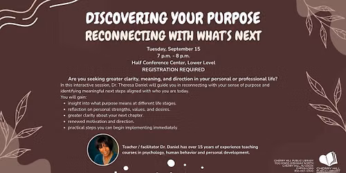 Discovering Your Purpose - Reconnecting with What's Next