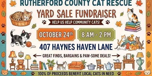 Yard Sale to Benefit Foster Kitties