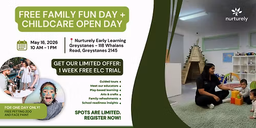 Family Fun Day at Nurturely Early Learning Greystanes