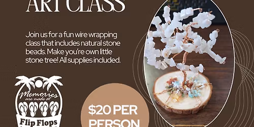 Stone Tree Art Class with Earthly Treasures