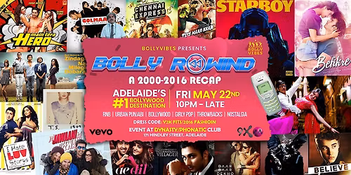 Bolly Rewind - A 2016 Throwback Bollywood Party