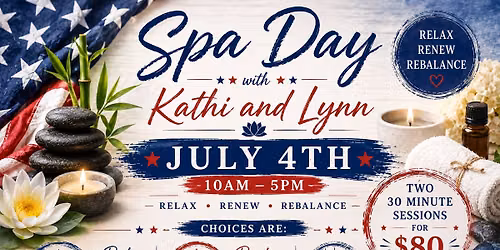 Spa Day with Lynn, Kathi, and Zach