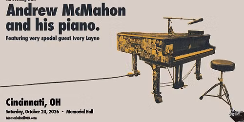 An Evening with Andrew McMahon with special guest Ivory Layne
