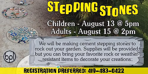 Stepping Stones - Youth - Registration Required!
