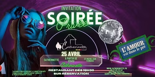 Soir\u00e9e Catherinette Samedi 25 Avril 2026