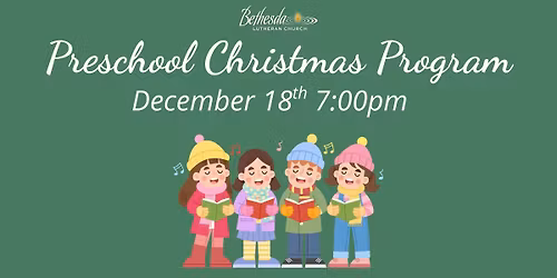 Preschool Christmas Program