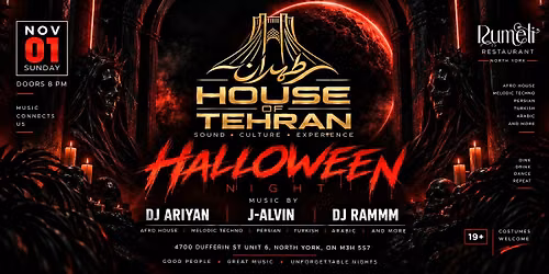 HOUSE OF TEHRAN \u2013 HALLOWEEN NIGHT