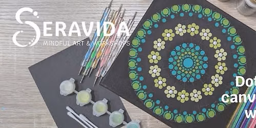 Dot Mandala canvas painting workshop