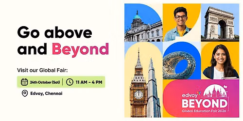 Study Abroad Fair Chennai: Edvoy Global Beyond Expo Oct 2026