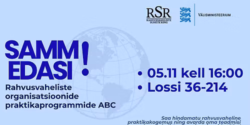 Infoseminar: Rahvusvaheliste organisatsioonide praktikaprogrammide ABC