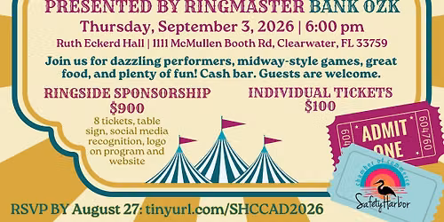 2026 Annual Dinner Celebration: An Evening Under the Big Top presented by Bank OZK