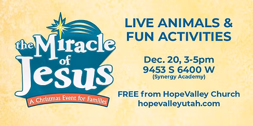 Miracle of Jesus - FREE family nativity event