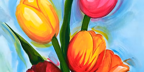 Afternoon Painting in Palmerston North - Mother's Tulips