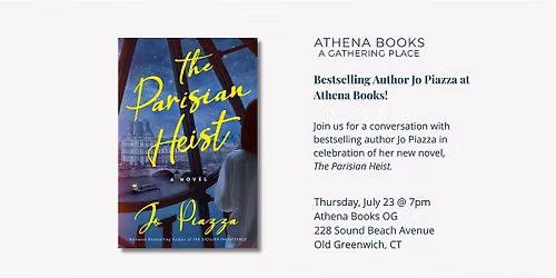 Bestselling Author Jo Piazza at Athena Books!