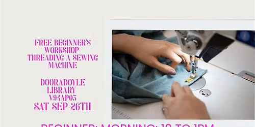 Copy of Free beginners machine sewing workshop