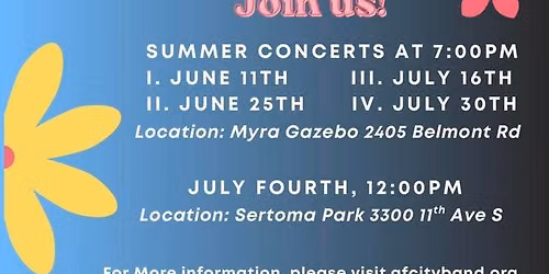 Grand Forks City Band Summer Series Concert 3