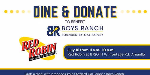 Dine & Donate for Cal Farley's Boys Ranch