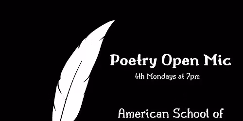 Poetry- Open Mic Mondays April 2026