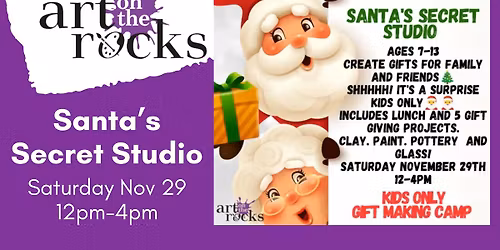 Santa\u2019s Workshop (KIDS ONLY) Gift Making Day Ages 7-13