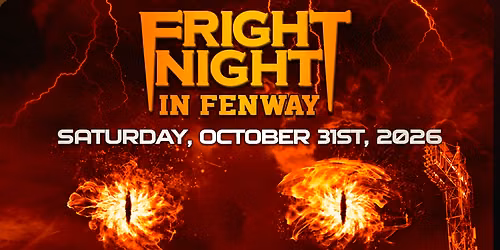 FRIGHT NIGHT IN FENWAY - ALL ACCESS BAR PASS 10\/31